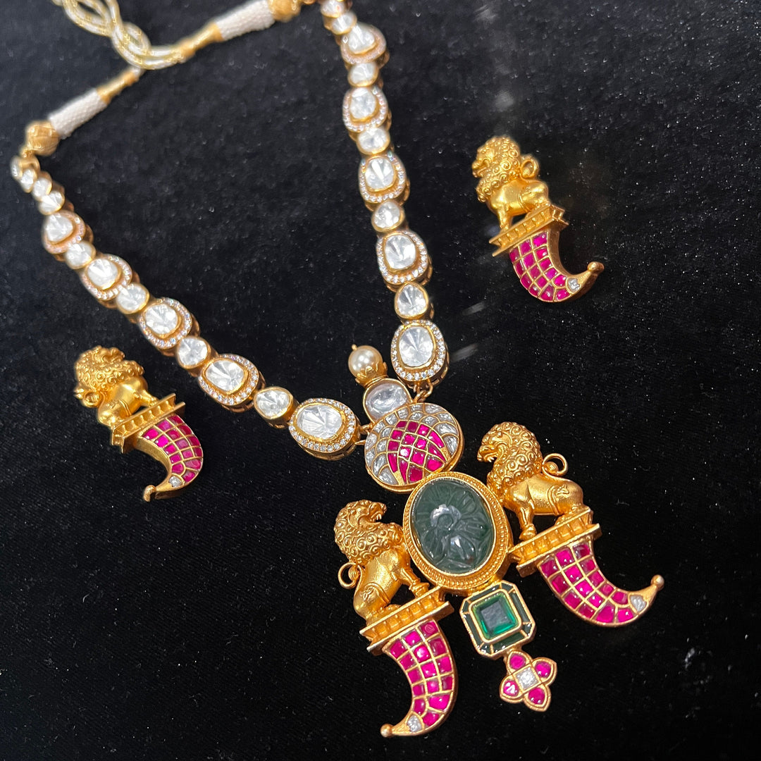 Moissanite Puligoru Necklace Set