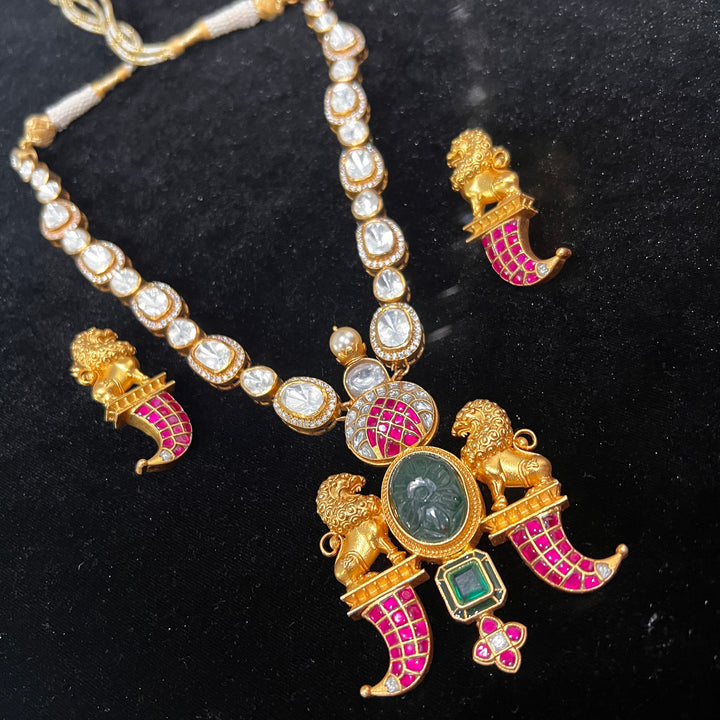 Moissanite Puligoru Necklace Set