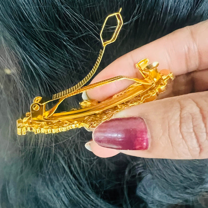 cz hair clips,