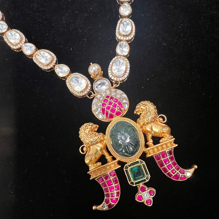 Moissanite Puligoru Necklace Set