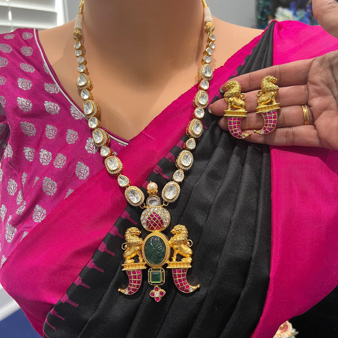 Moissanite Puligoru Necklace Set
