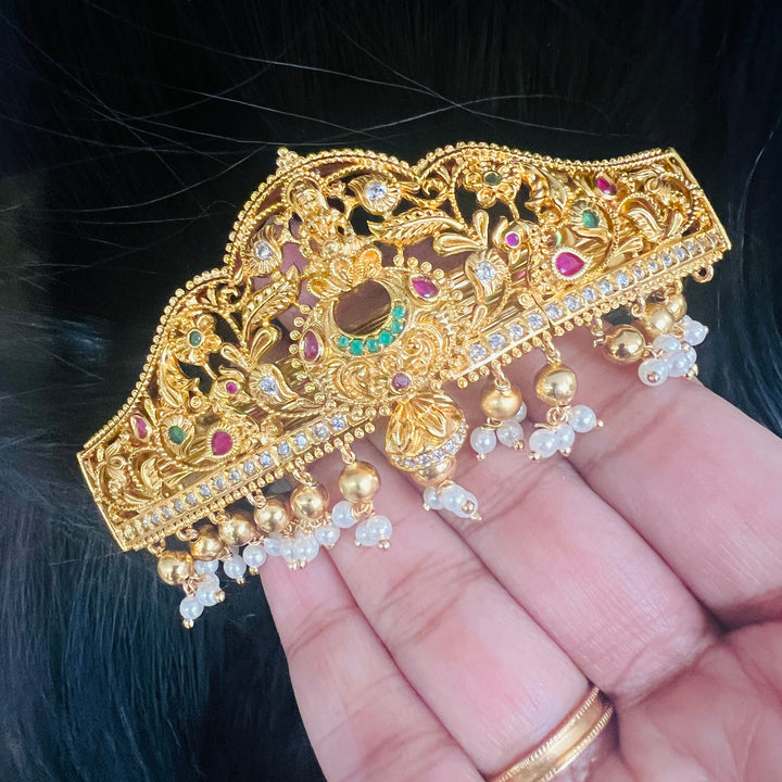 Lakshmi peacock hair clip