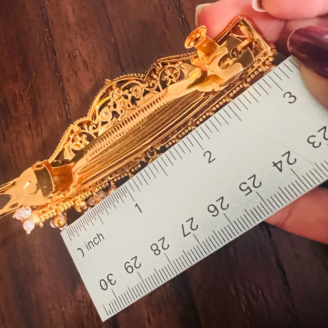 Lakshmi peacock hair clip