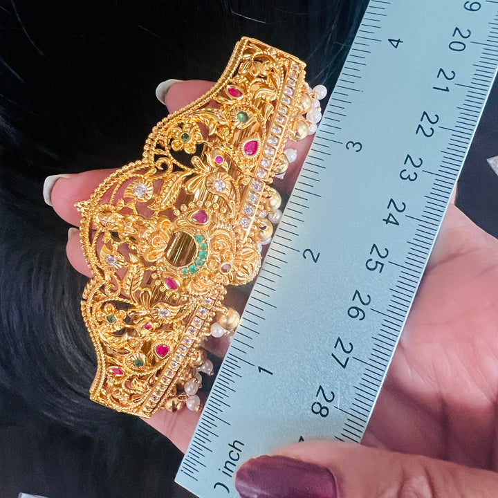 Lakshmi peacock hair clip
