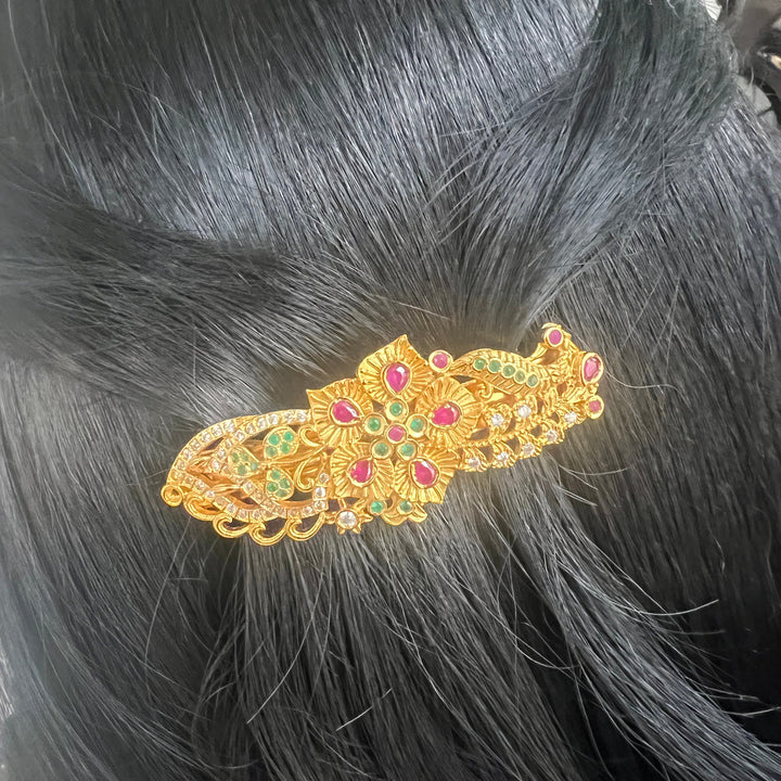 cz hair clips,