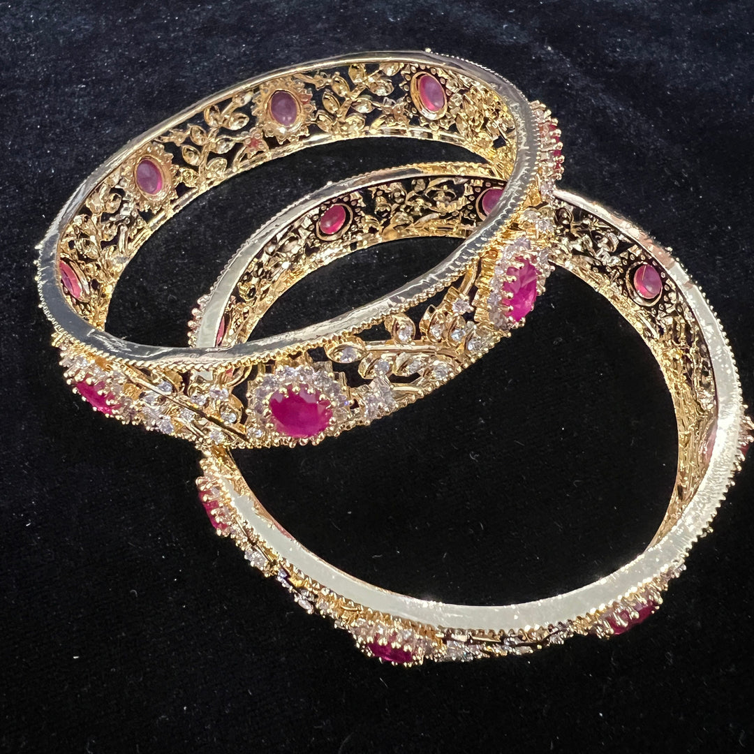 CZ Bangles Set