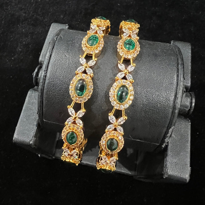 2.10 size Emerald Bangles
