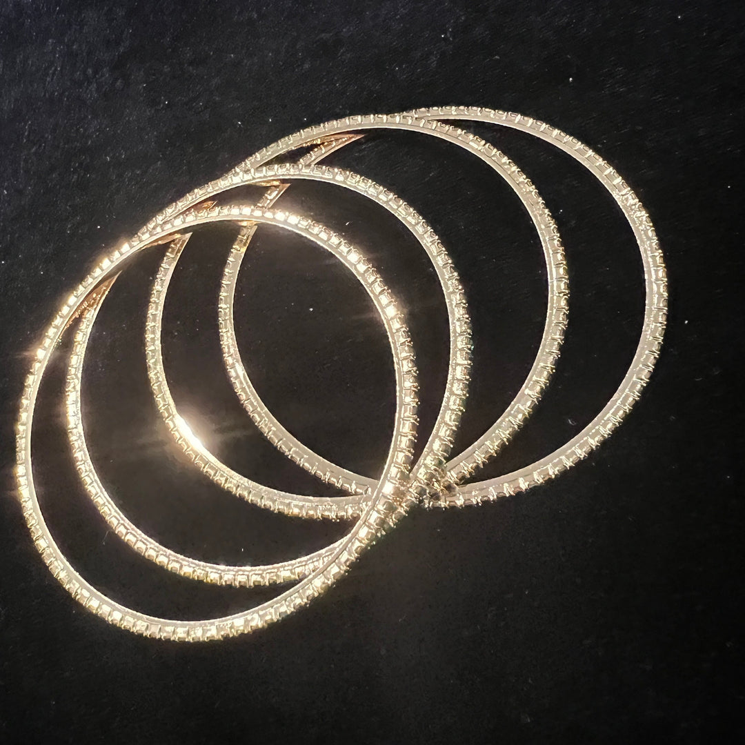 Green stones Bangles