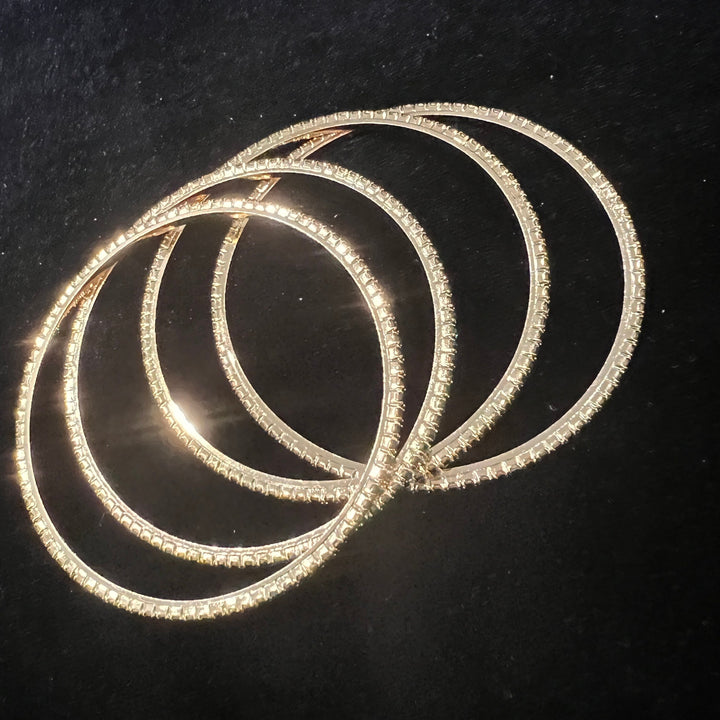 Green stones Bangles
