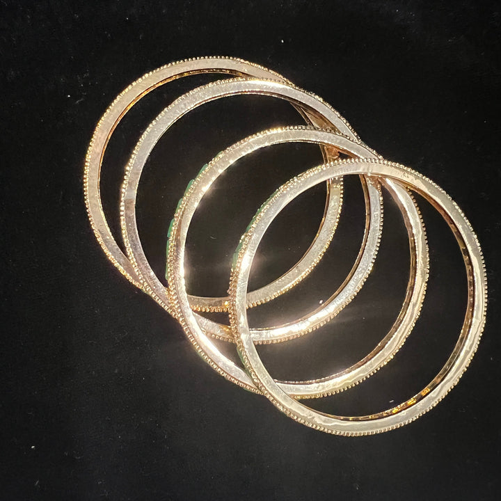 Kids green Bangles Set