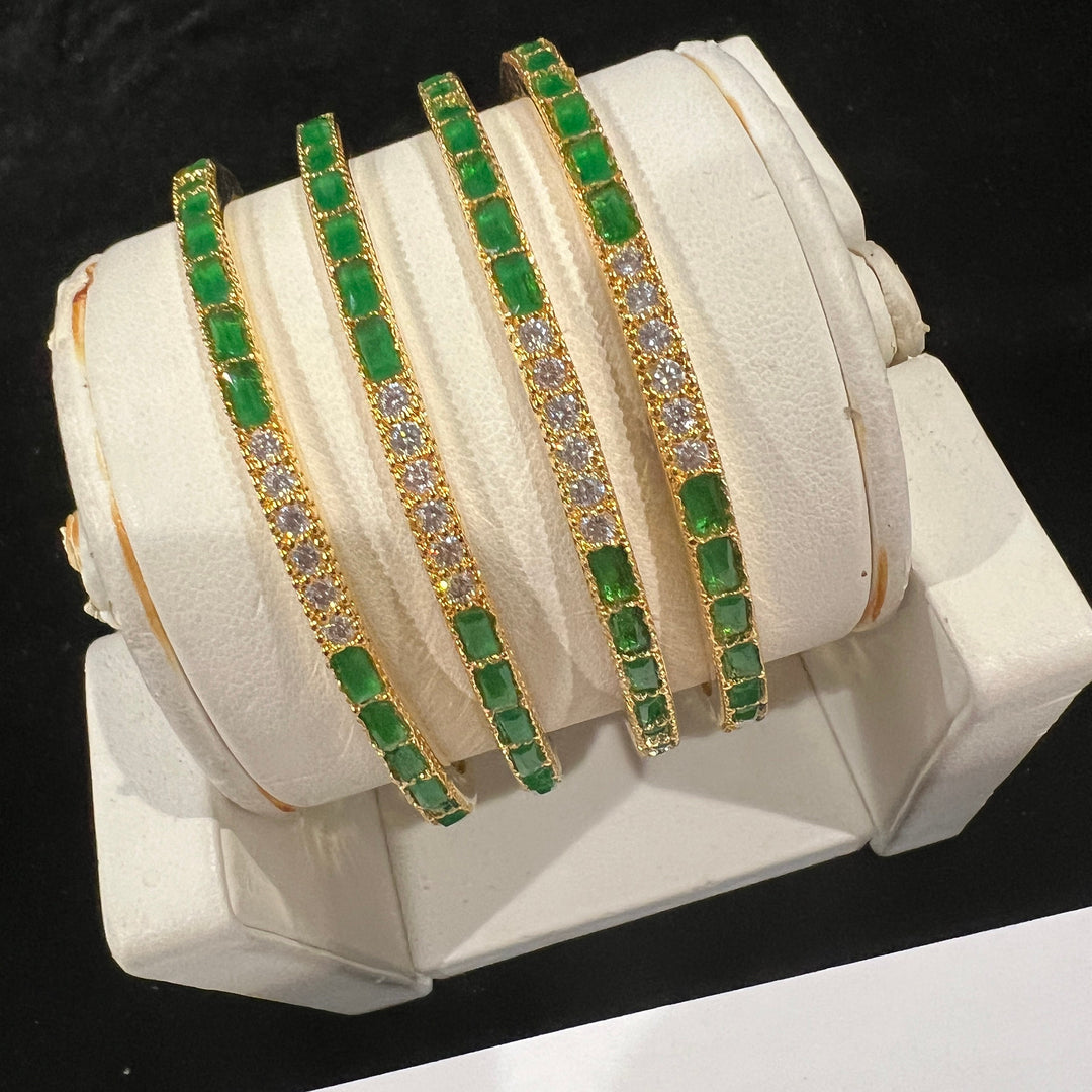 Kids green Bangles Set