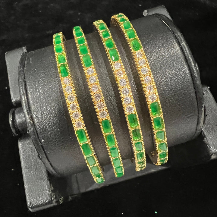 Kids green Bangles Set