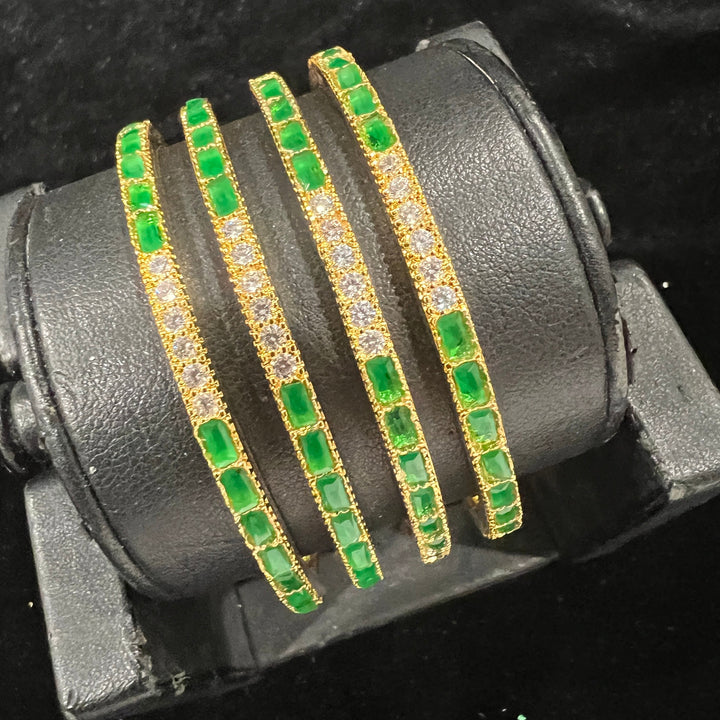 Kids green Bangles Set