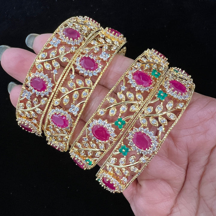 CZ Bangles Set