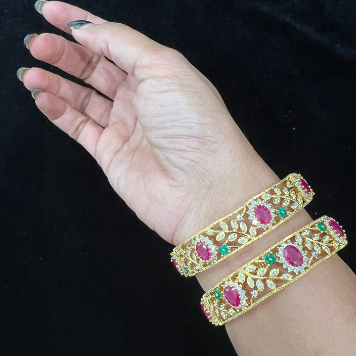 CZ Bangles Set