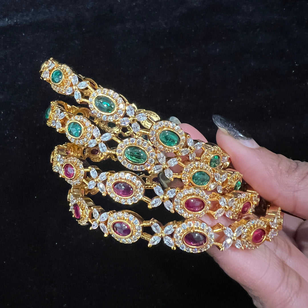 2.10 size Emerald Bangles
