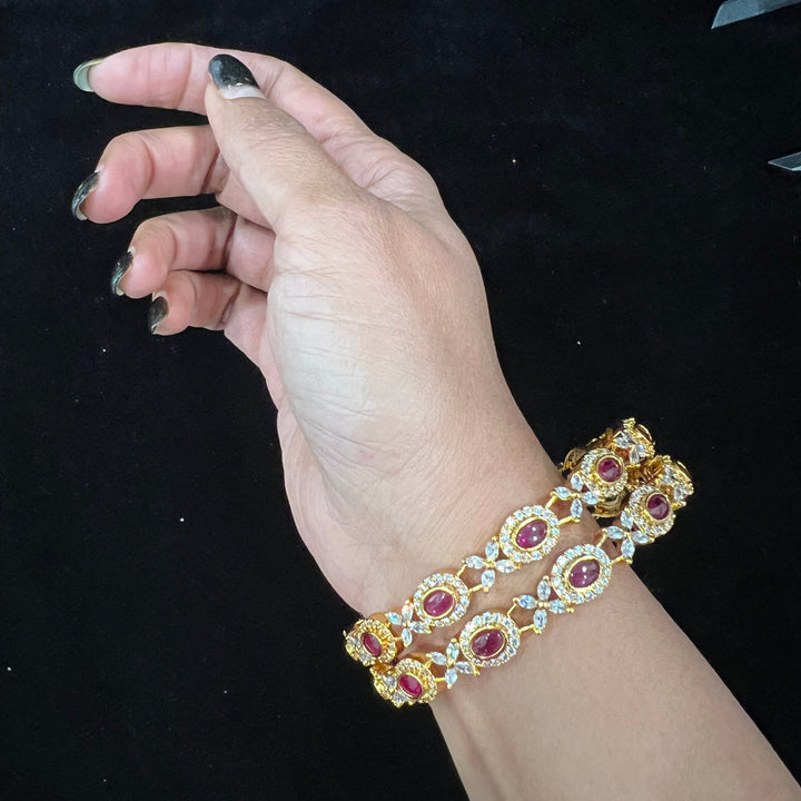 2.10 size Emerald Bangles