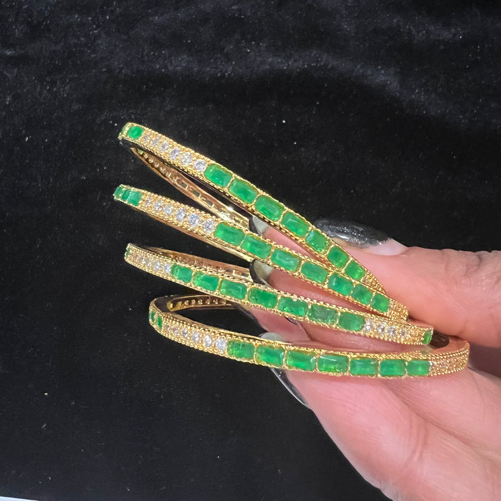 Kids green Bangles Set