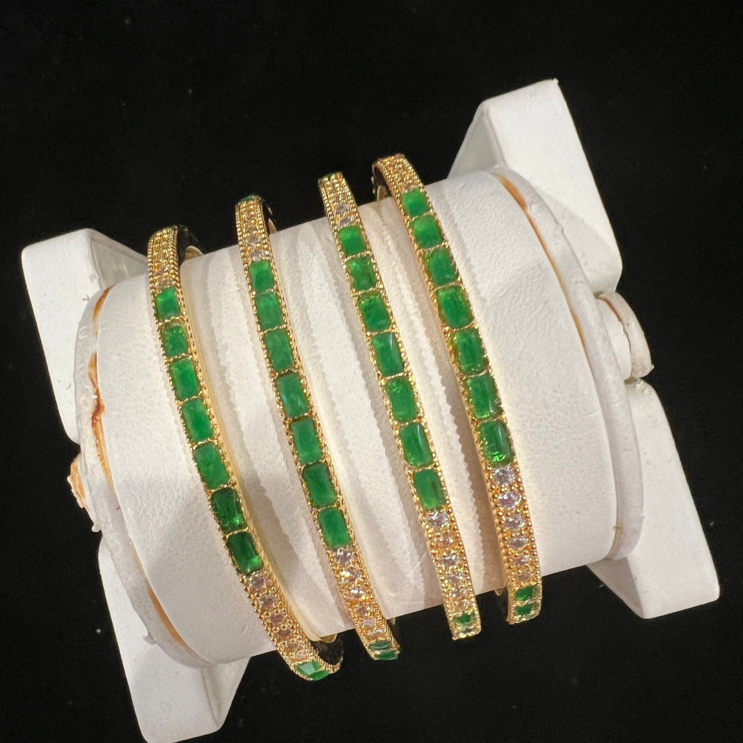Kids green Bangles Set