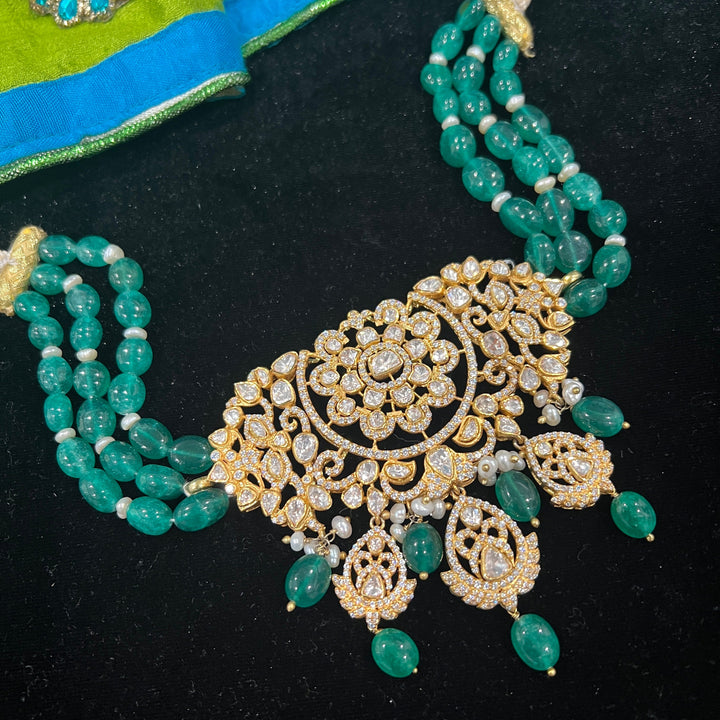Green Moissanite choker