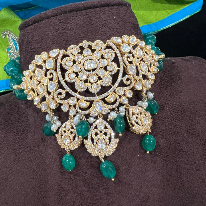 Green Moissanite choker