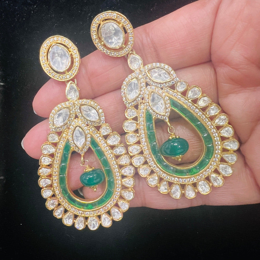 Moissonite  chandbali