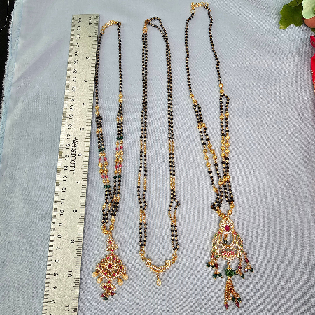 Short Black Beads