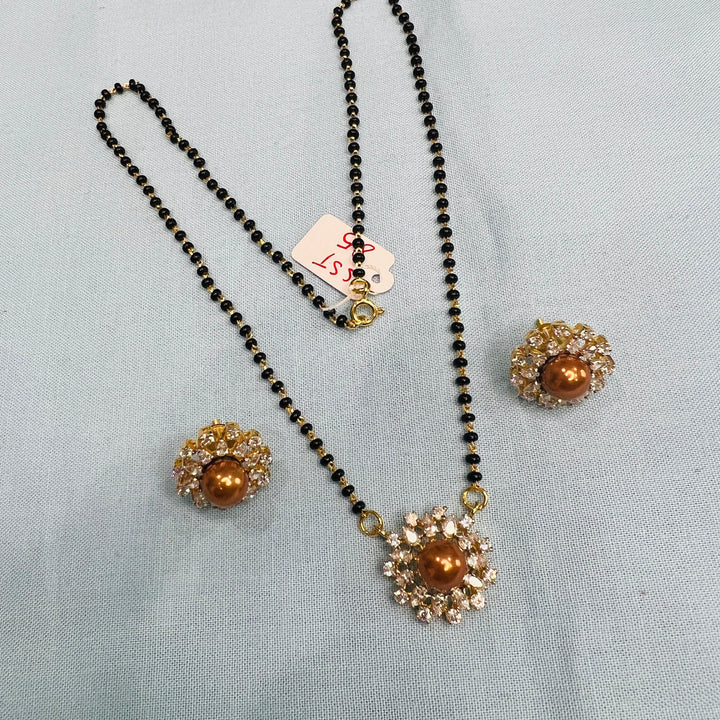Pearl Silver Black Beads