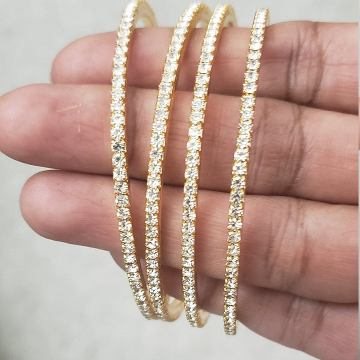 White Bangles Set