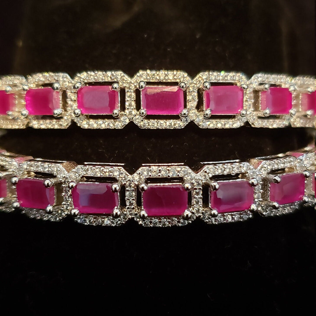 Diamond finish Bangles Set