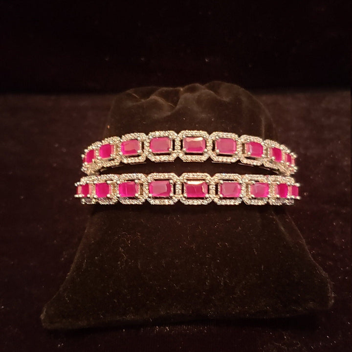 Diamond finish Bangles Set