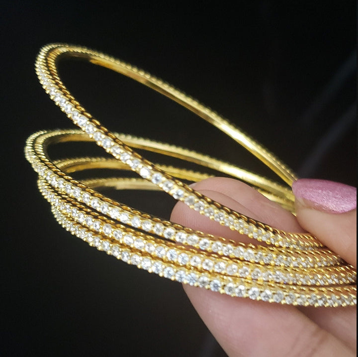 CZ 4 Bangle set