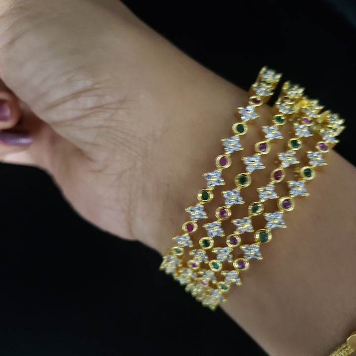 cz 4 Bangles set