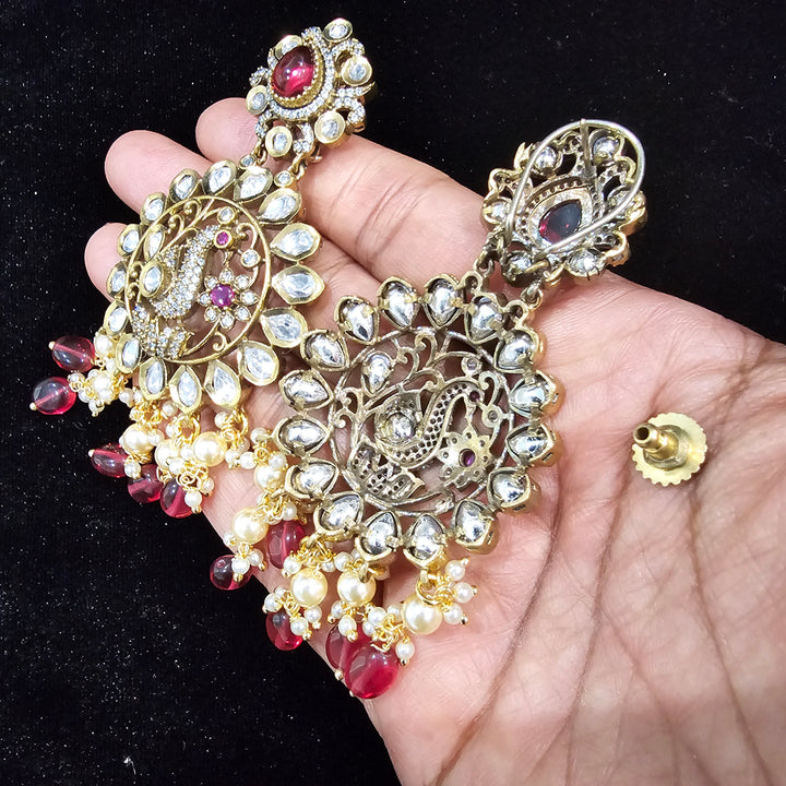 Brass Long Moissanite haram