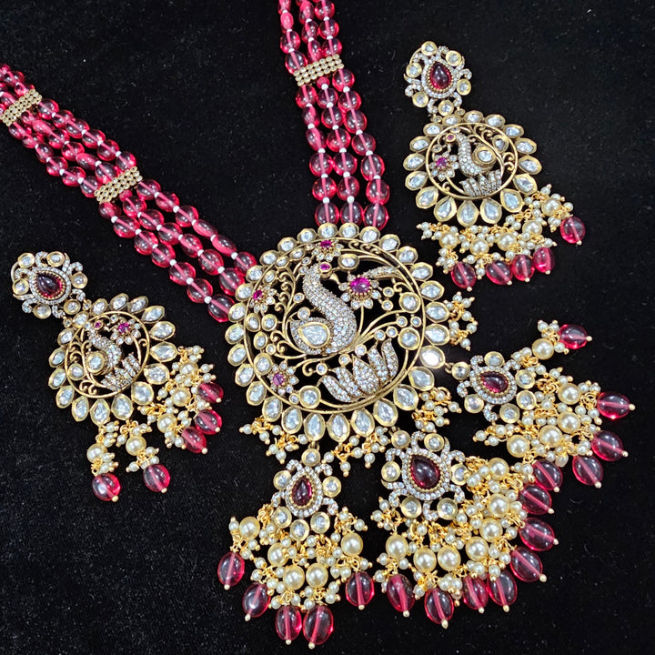 Brass Long Moissanite haram