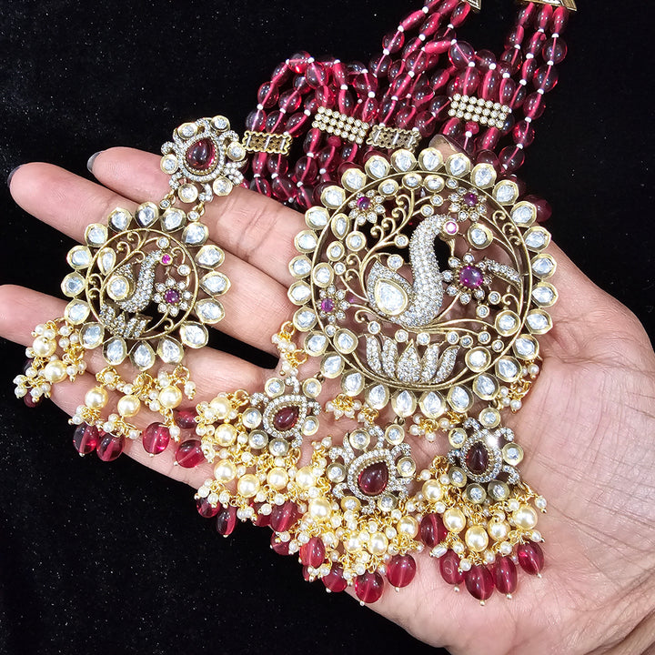 Brass Long Moissanite haram