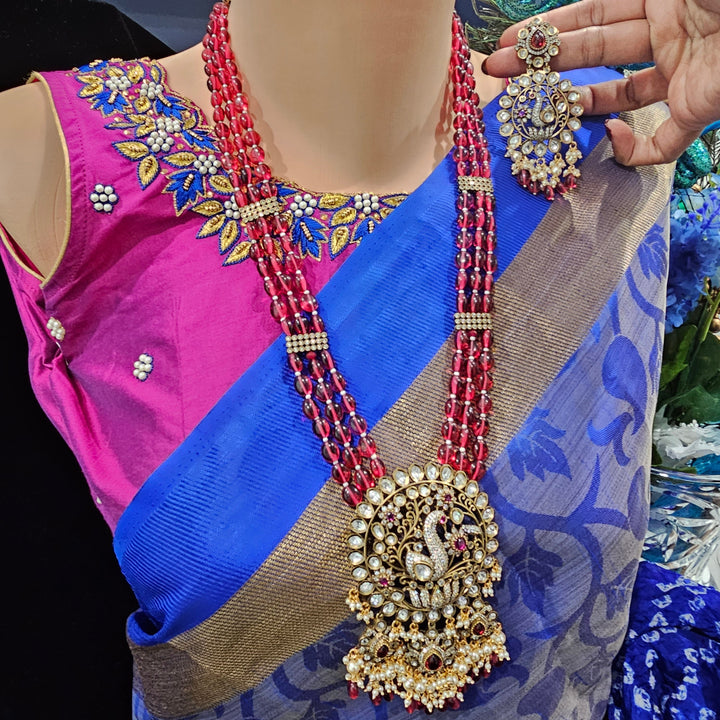 Brass Long Moissanite haram
