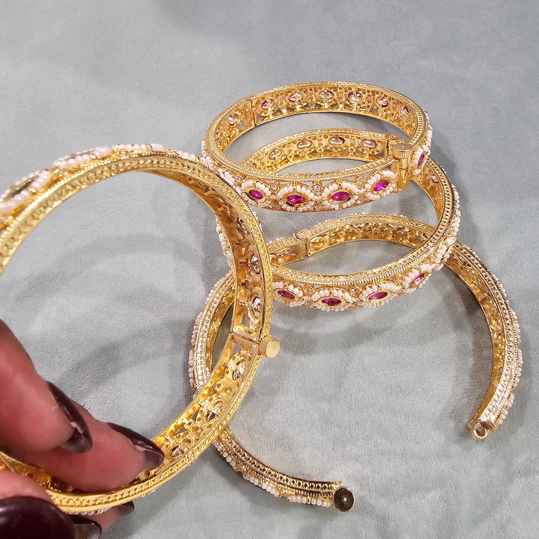 BRASS Kundan bangles,