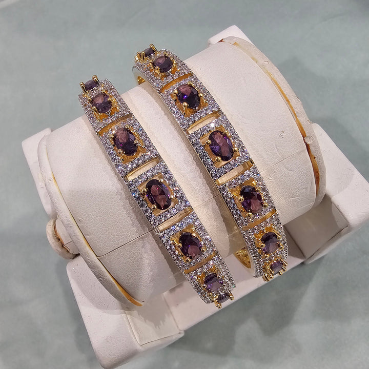 Amethyst Bangles Set
