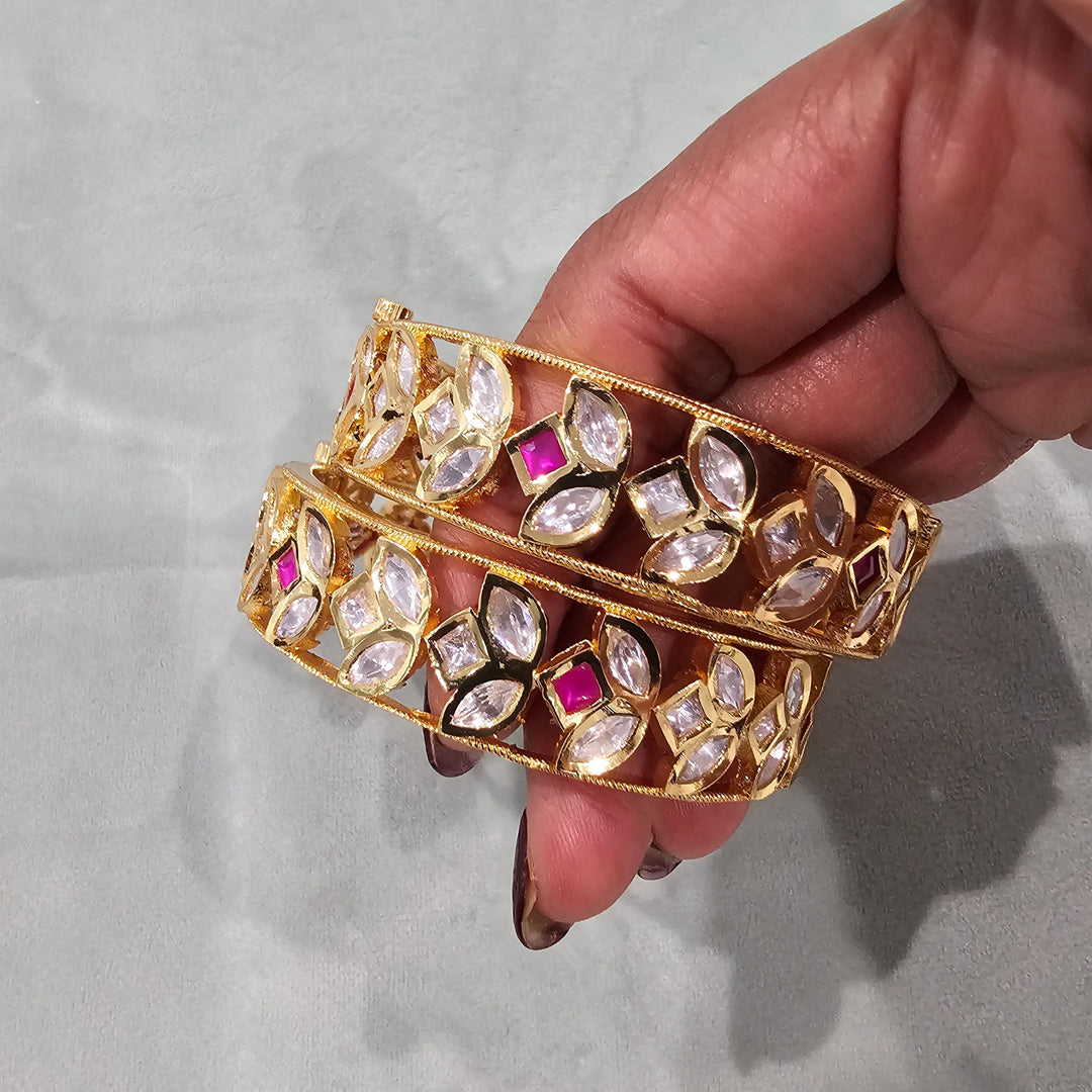 Openable Kundan Bangles