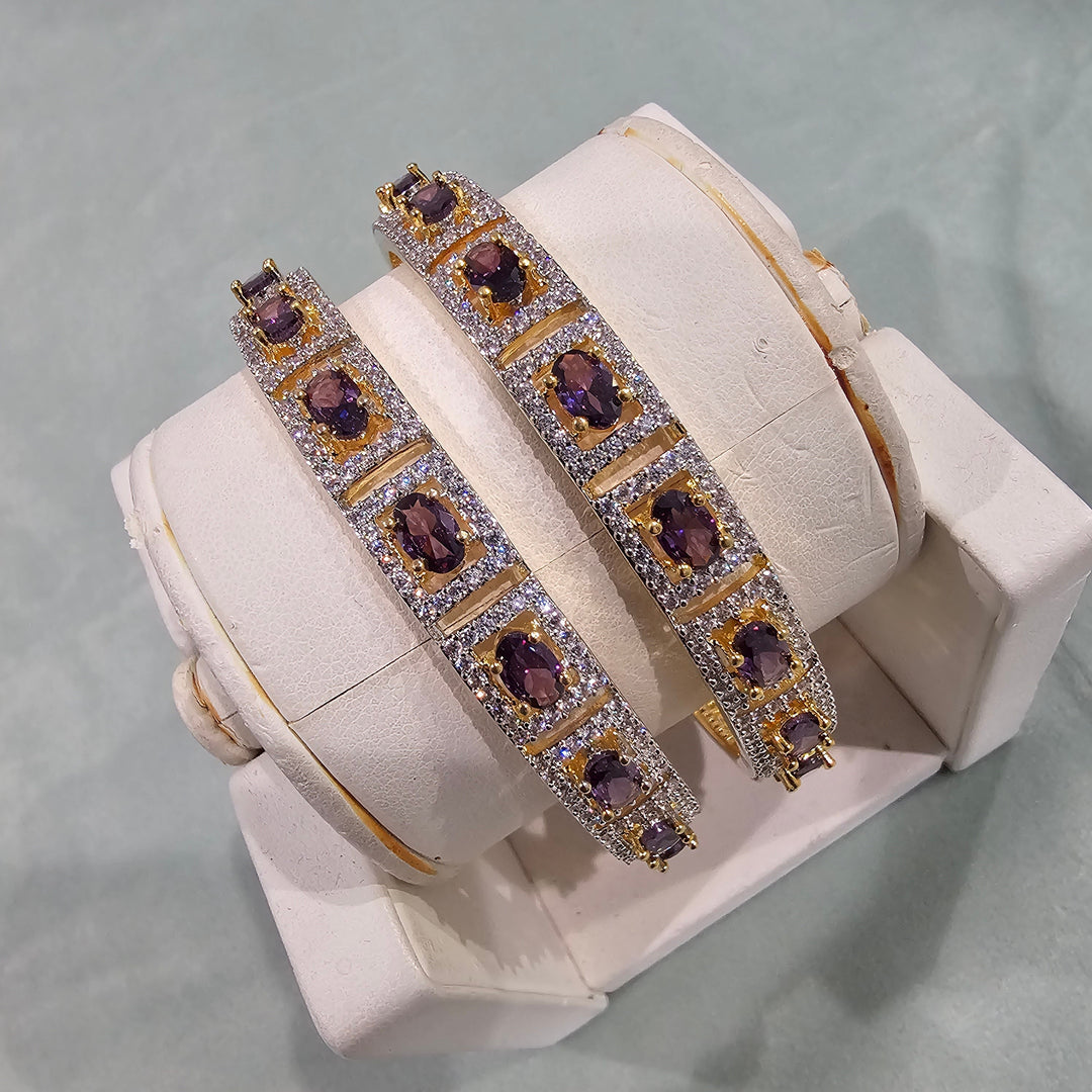 Amethyst Bangles Set