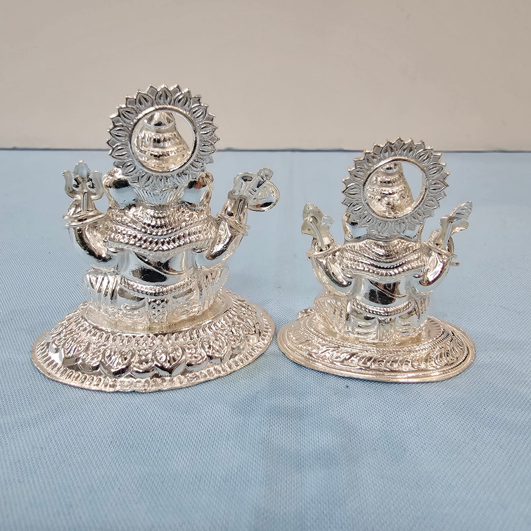 Silver Hallow Ganesh Idol