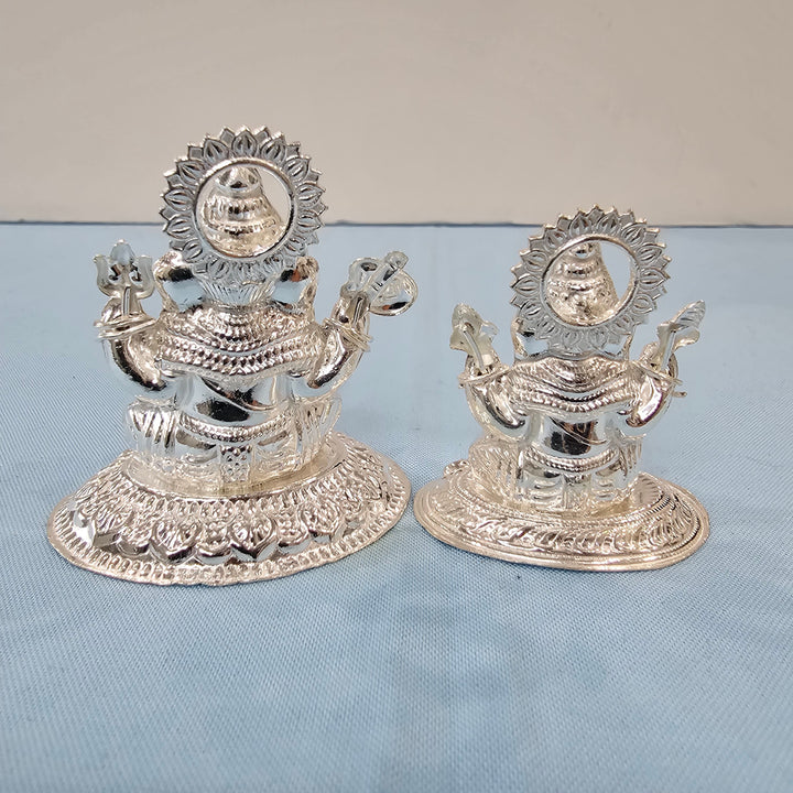 Silver Hallow Ganesh Idol