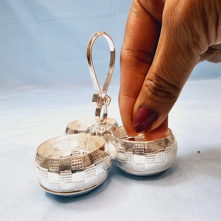 3 cup Kumkum holder