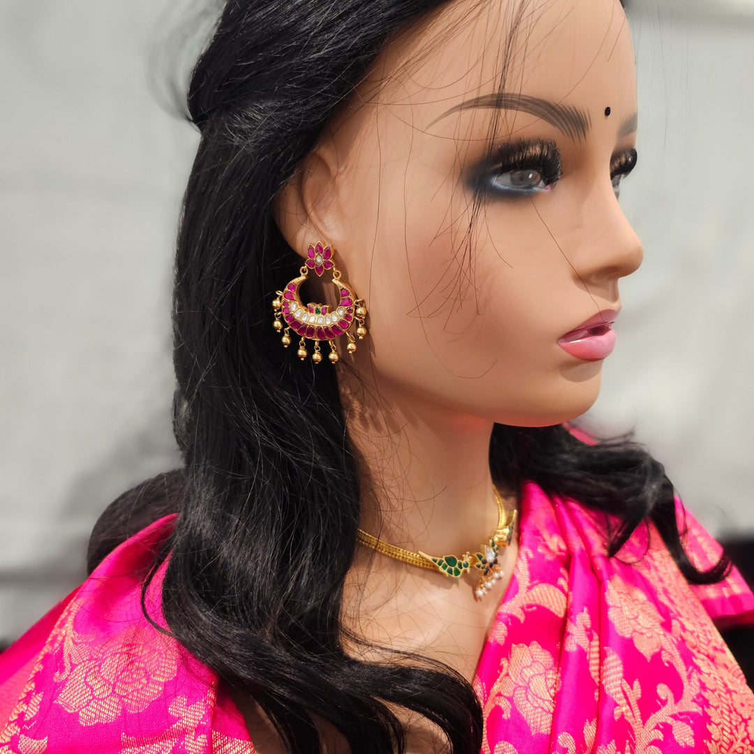 92.5 Kundan earrings