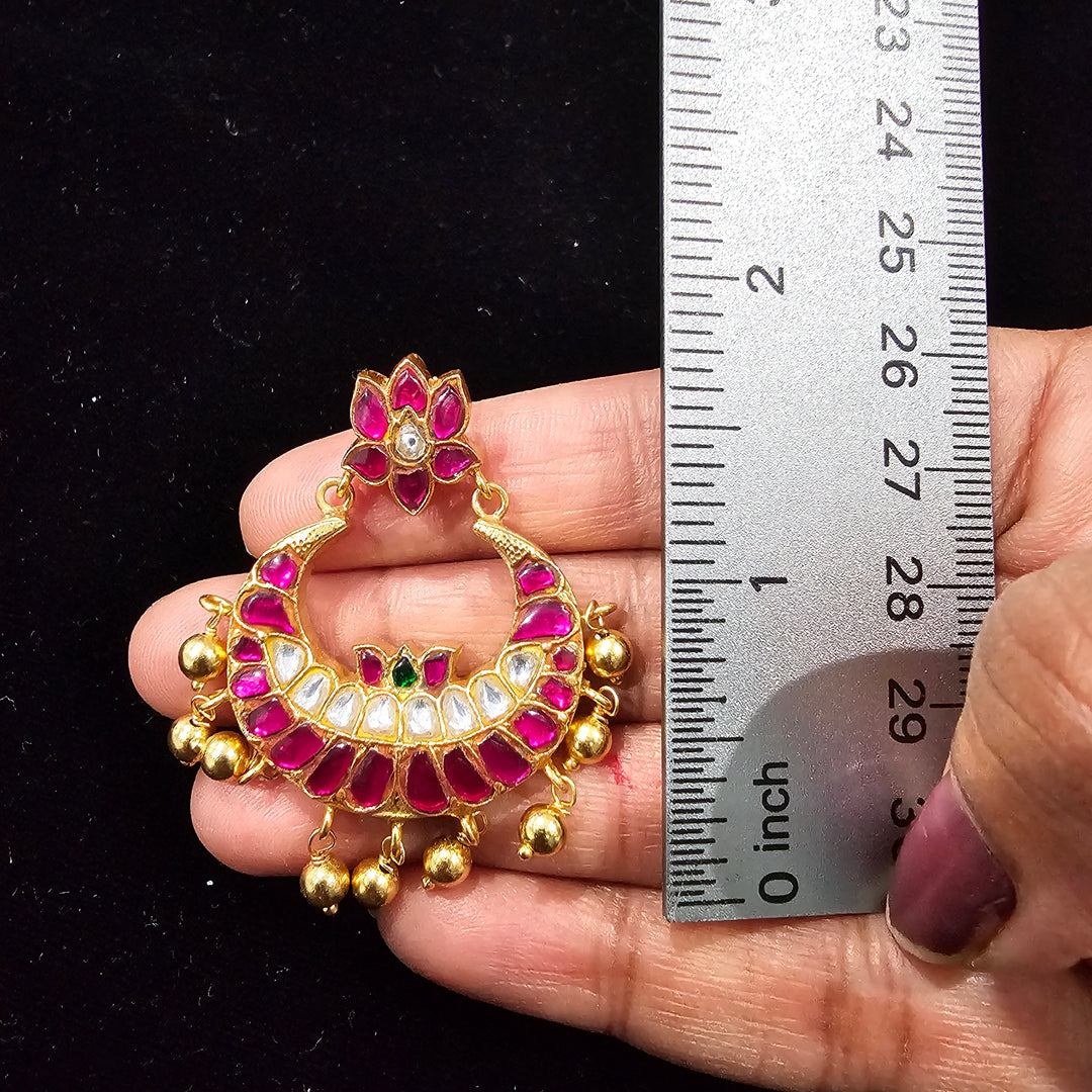 92.5 Kundan earrings
