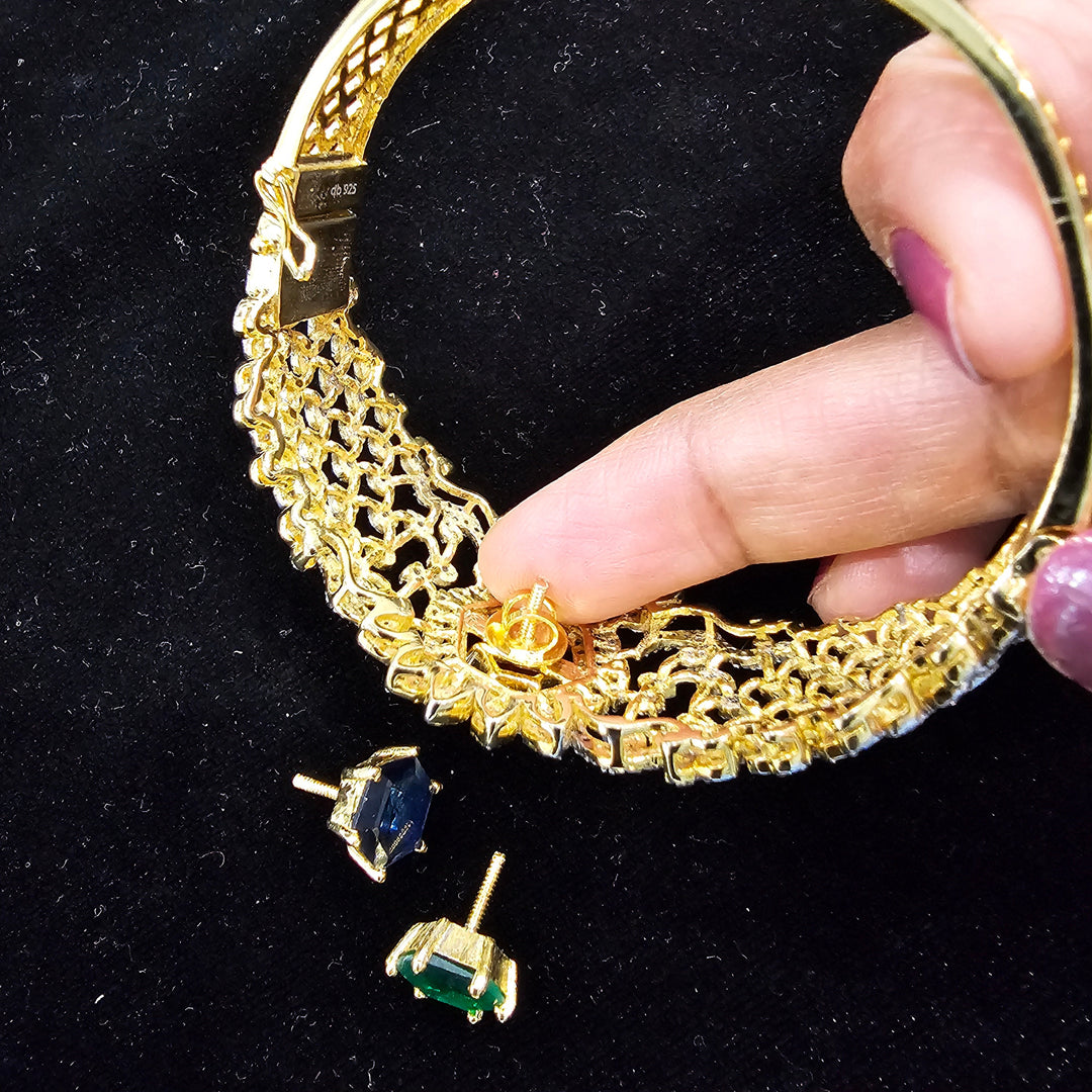 AAA+CZ Silver Bracelet