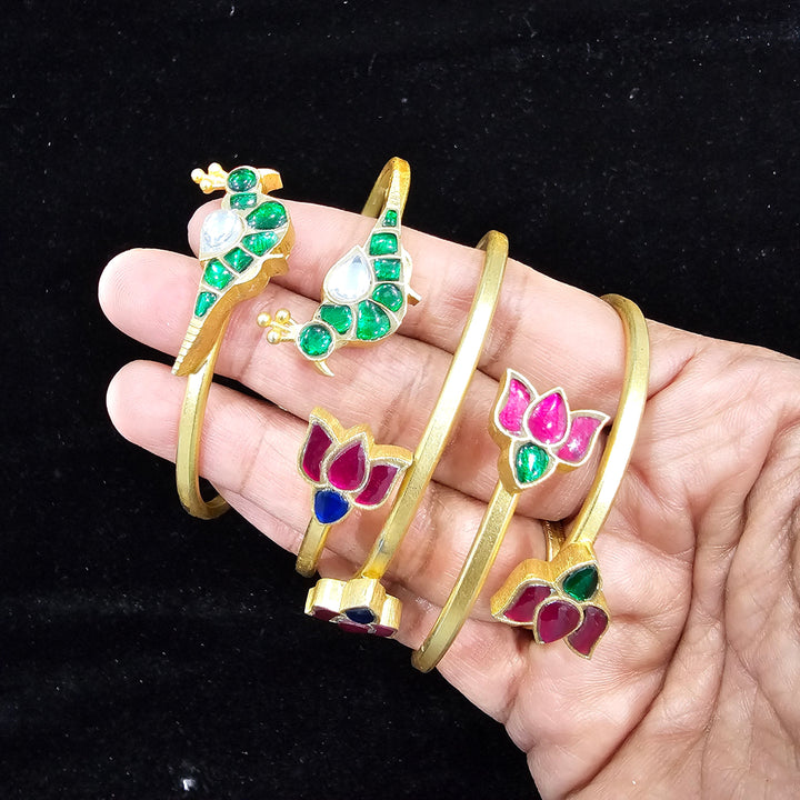 silver Kundan Bracelet