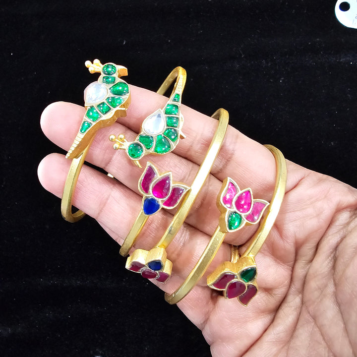 silver Kundan Bracelet