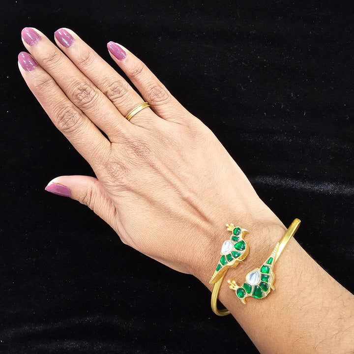 silver Kundan Bracelet